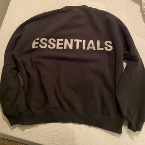 Men’s Fear of God/Essentials Black Crewneck
